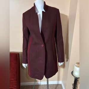 Maje Elegant Burgundy Women's Coat